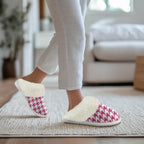 Cotton Slippers With Fluffy Edges House Slippers Non‑Slip Sole - Image 4