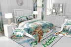 Erosebridal Happy Camping Full Comforter Set,RV Camper Bedding Set for Kids Boys Girls Bedroom Decor,Hunting Deer Fishing Bed Set Rustic Mallard Duck Bedding Comforter Sets,2 Pillowcases - Image 6