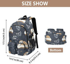 ALAZA Cute Sloth Sleeping on A Pillow Laptops Backpack Travel Bag for Men & Women College School Computer Bag - Image 3