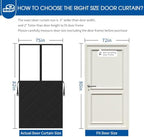 Magnetic Thermal Insulated Door Curtain Fits 72x80inch Sliding Door - Image 2