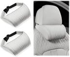 Copenrain Car Headrest, Memory Foam Car Headrest Pillow ( White 2Pcs ) by KasbradsG