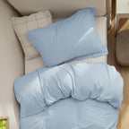 Bedsure Twin/Twin XL Duvet Cover, Double Brushed Bedding Set, Light Blue - Image 3