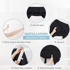 RYB HOME 2 Panels Blackout French Door Curtains for Front Back Glass Door - Image 2