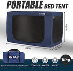 King Bed Tent Bed Canopy for Adult and Kids Indoor Blackout Sleep Tents - Image 5