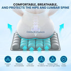 Inflatable Seat Cushion Press-to-Inflate Travel Airplane Car Office - Image 3