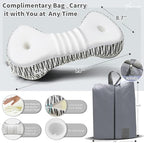Neck Support Pillow, Cervical Neck Roll Memory Foam Pillow, Cervical Traction Device, Neck Pillow for Side Sleepers, Camping & Travel Pillow with Portable Bag - Image 5