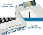 LAPGEAR Designer Lap Desk – Blue Blossoms, 2-Pack with Storage Basket - Image 5