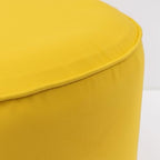 QILLOWAY Inflatable Outdoor Ottoman for Patio, Waterproof Round Pouf, Inflatable Foot Rest, Outdoor Footstool for Poolside, Garden，Camping,Yellow - Image 5