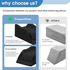 TranquilRelax Leg Elevation Pillows for After Surgery, Full Black - Image 6