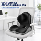 Ergonomic Memory Foam Seat Cushion with Back Support, Office Chair Cushion - Image 6