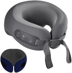 Heated Travel Neck Pillow with Vibrating for Airplane, Sleeping by WELLPEAK
