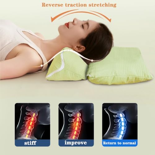 3-in-1 Adjustable Buckwheat Neck Pillow,3-Point Support for Neck/Shoulder/Head, Adjustable Height and Firmness, Firm Support for Side/Back Sleepers - Image 3