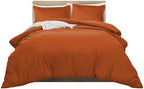IR Imperial Rooms Bulk (10 Pack) Twin Size Duvet Cover (68 x 90) Inches + 1 Pillow Sham - Wholesale for Hotels, Airbnbs, Guest Bedroom Microfiber Button Closure Duvet Covers Bed Set (Rust) - Image 6