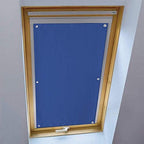 Portable Travel 100% Window Blackout with Suction Cups Thermal Insulated Waterproof Blackout Blind Sun Shade for Window Car Skylight Ceiling 37 x 39 Inch Embossing Navy Blue by Liveinu