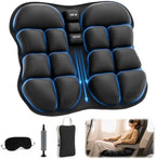 Airplane Seat Cushion, Inflatable Seat Cushion with Built-in Pump by EbukurDirect