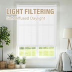 AOSKY No Drill Cordless Light Filtering Cellular Shade 34.5"W x 64"H White - Image 6