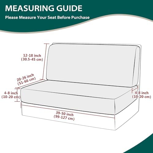 Gollense RV Dinette Cushion Covers Set of 2, Waterproof Stretch Camper Cushion Covers, Sectional Replacement RV Seat Covers for Trailer Couch, Includes 2 Backrest Cover & 2 Bench Cover (Navy) - Image 3