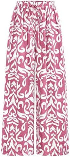 PRETTYGARDEN Womens Pants Elastic Waist Striped Lightweight Palazzo Pant by PRETTYGARDEN