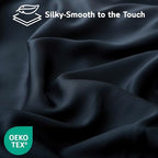 Cooling Pillow Covers for Curved Pillows – Queen 2-Pack 28x20 Midnight Black Moon-Shaped Zippered Pillowcases, 100% Rayon Derived from Bamboo, Ultra-Soft, Silky, Breathable, & Wrinkle‑Resistant - Image 7