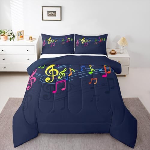 Feelyou Rock Music Comforter Set Kids Colorful Butterfly Print Comforter - Image 4