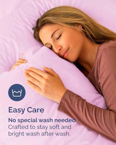Queen Pillow Cases - 8 Pack Soft Pillowcase Covers - 20" x 30" (Light Pink) - Image 6