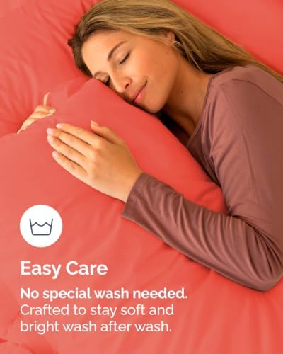 King Pillow Cases - 6 Pack Super Soft Pillowcase Covers - 20" x 40" (Coral) - Image 6