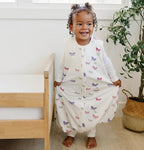 Woolino 4 Season Baby Sleeping Sack with feet, Merino Wool and Organic Cotton Walker Sleep Sack, Toddler Sleeping Bag, 18-36m, Butterfly - Image 3