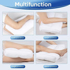 MINUPWELL Knee Pillow for Side Sleepers, 6 Inch Height Between Leg & Under Knee Pillow for Back Sleepers - Leg Pillow with 1200G 7D High Suppot Alternative for Relieving Leg, Back, and Knee Pain - Image 2