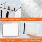 HomeHacks Moving Bags, Heavy Duty Storage Bags for Clothes, 8 Pack 76L - Image 5
