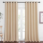 NICETOWN Blackout Curtain 102 inch Length, Grommet Thermal Curtain Room Darkening Sound Blocking Window Drape for Sliding Glass Door/Living Room (Biscotti Beige, W66 x L102, 1 Panel) by NICETOWN