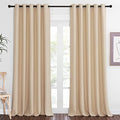 NICETOWN Blackout Sliding Glass Door Curtain 110 inch Length, Grommet Thermal Curtain Room Darkening Window Treatment for Bedroom/Living Room, Biscotti Beige, W66 x L110, 1 Panel by NICETOWN