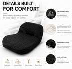 Car Seat Cushion with Integrated Lumbar Support, Memory Foam Pain Relief - Image 5
