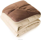 Linenspa All-Season Down Alternative Comforter, Sand/Mocha, King - Image 2