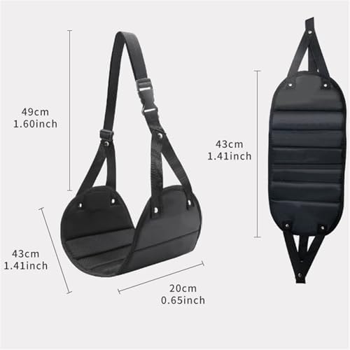 Foot Hammock for Plane Travel 8PCS Portable Plane Foot Hammock - Adjustable, Long Flight Use(Blue) - Image 2