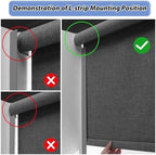 Blackout Window Shade Light Block Strip - 2Pcs Light Gap Blockers for Home Theater & RV, 170cm (66.9inch) - Effective Light Control, Easy Installation, Durable Design,Black 2pcs,170cm/66.9in - Image 6
