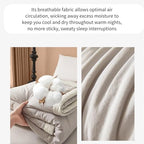 100% Cotton Summer Comforter,Ultra Soft Breathable Lightweight Quilt,Machine Washable for Hot Sleepers&Travel. (Grey, XL(60''×78'')) - Image 6