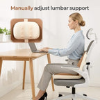 FLORICH 2 in1 Truck Seat Cushion and Lumbar Support Pillow Memory Foam Car Seat Cushion with Adjustable Strap for Truck Driver Long Drives, Fits Semi Truck Seat,Car,Office&Gaming Chair(Brown) - Image 5