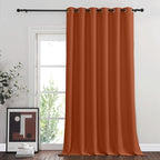 NICETOWN Burnt Orange Blackout Curtain for Sliding Door, Grommet Patio Door Curtain Wide Window Treatment Privacy Thermal Curtain for Bedroom/Living Room (1 Panel, W80 x L95) by NICETOWN