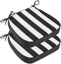 idee-home Outdoor Chair Cushions Set of 2, 17" x 17" D-Shaped by idee-home