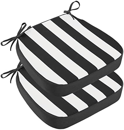 idee-home Outdoor Chair Cushions Set of 2, 17" x 17" D-Shaped by idee-home