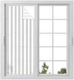 Window Privacy Film Frosted, Black Striped Vintage Static Cling Door Window Covering, Farmhouse Lines Rustic Minimalist UV Blocking Windows Film for Office, Hotel, Bedroom, 29.5 x 78.7 Inches by Unknown