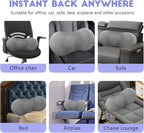 kasney Lumbar Support Pillow for Office Chair, Dark Gray - Image 6
