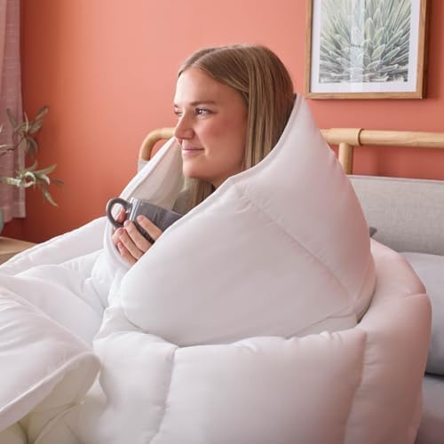 Linenspa All-Season Down Alternative Comforter, White, Cal King - Image 3