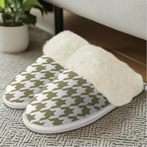 Cotton Slippers With Fluffy Edges House Slippers - Image 3