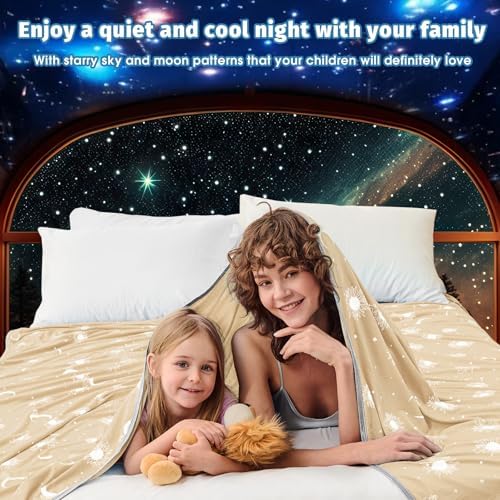 inhand Cooling Blanket - Cooling Blankets for Hot Sleepers -Decorative Lightweight Breathable Summer Cold Blankets for Sleeping Night Sweats to Keep Cool-(90"x108") Beige - Image 5