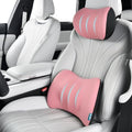 FLORICH Lumbar Support with Car headrest Back Pillow for Chair Headrest Pillow with Gel Memory Foam Massage Point Memory Foam Back Pillow for Office Chair(Dark Pink) by FLORICH