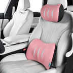 FLORICH Lumbar Support with Car headrest Back Pillow for Chair Headrest Pillow with Gel Memory Foam Massage Point Memory Foam Back Pillow for Office Chair(Dark Pink) by FLORICH