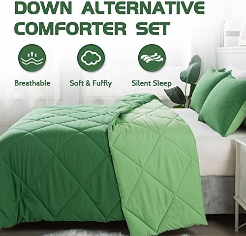 Decroom Lightweight 3 Pieces Comforter Set King Quilted Duvet Insert - Image 2