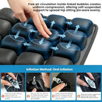 Inflatable Travel Seat Cushion for Airplane Long Flights Black - Image 4