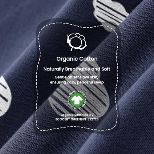 KaiyaBaby Organic Cotton Baby Sleep Sack, Long Sleeve 3.5 TOG, 0-6M - Image 4